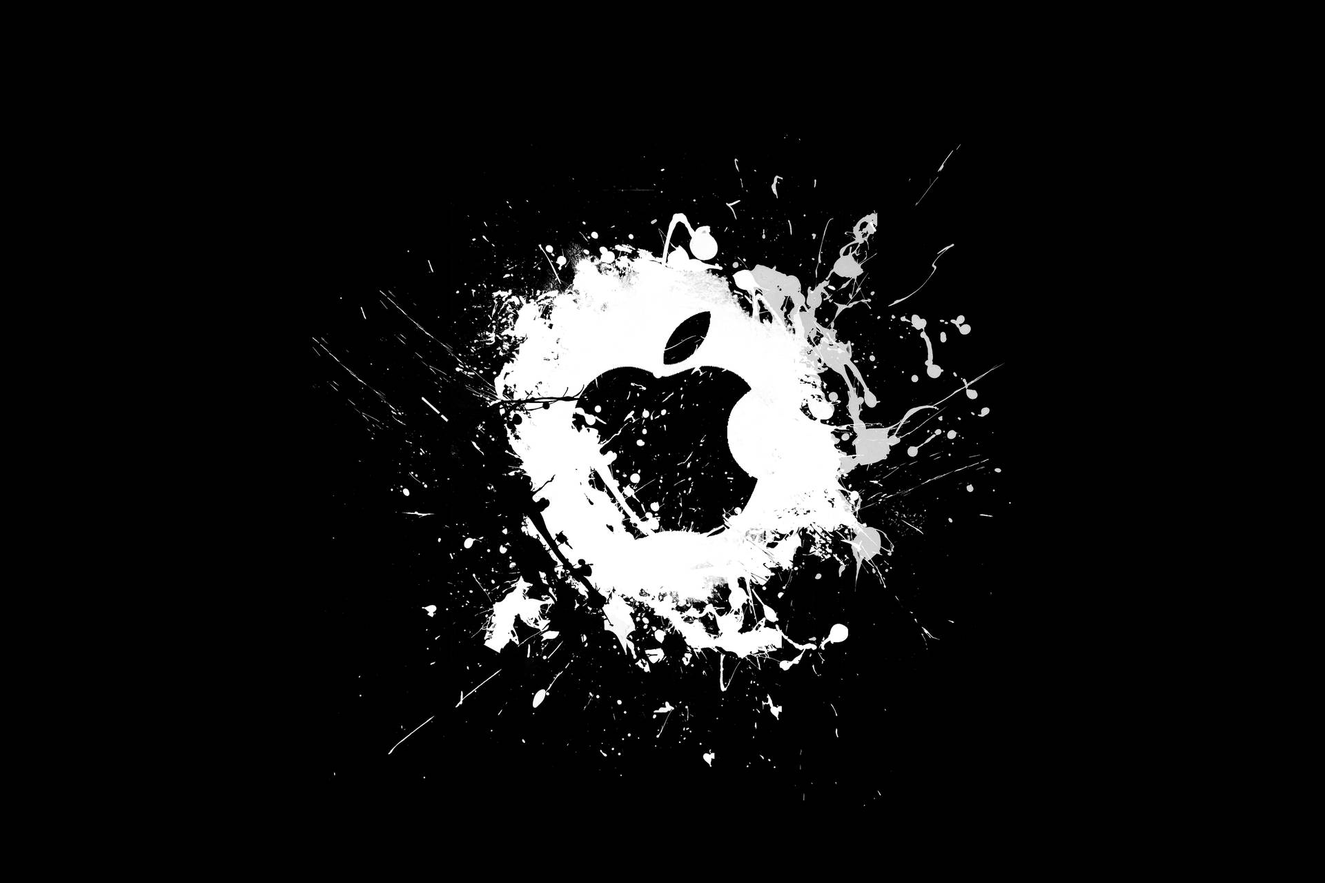 Modern Black Apple Logo 4k Picture