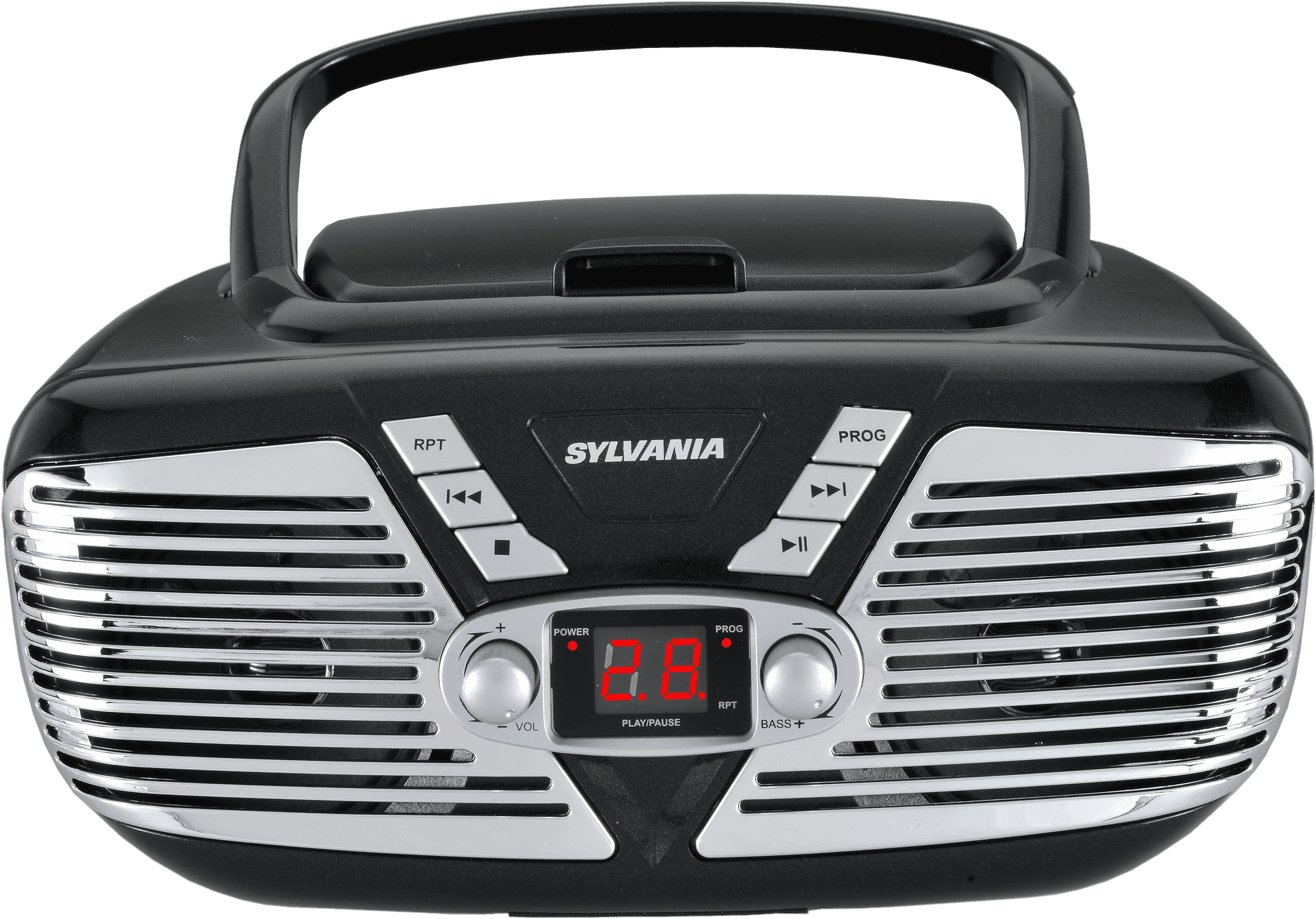 Modern Black Boombox Sylvania PNG