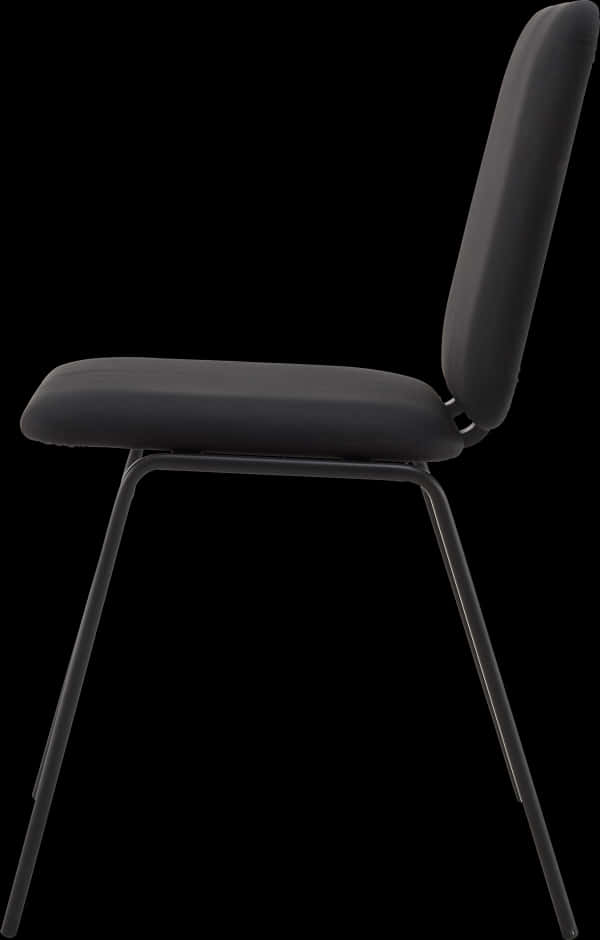 Modern Black Chair Design PNG