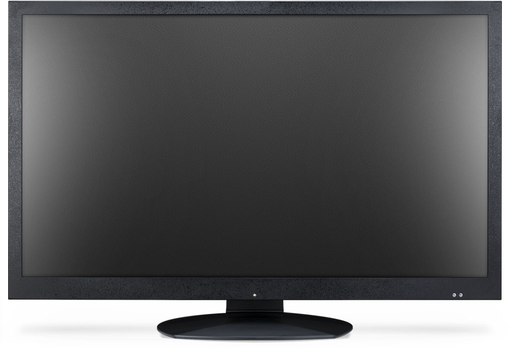 Modern Black Computer Monitor PNG