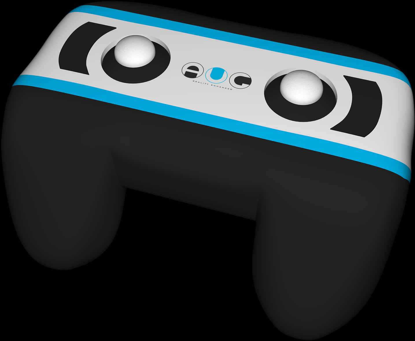 Modern Black Game Controller PNG