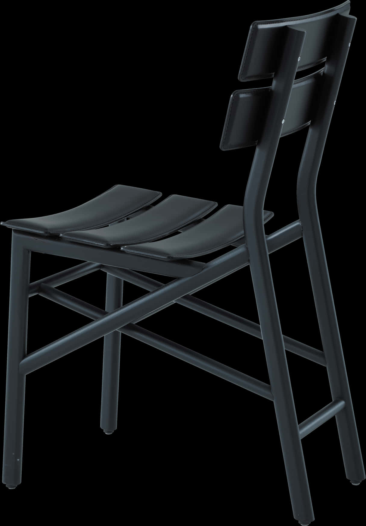 Modern Black High Chair PNG