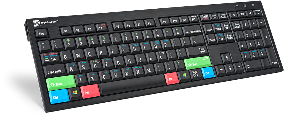 Modern Black Mechanical Keyboard PNG