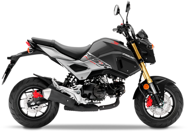 Modern Black Motorcycle PNG