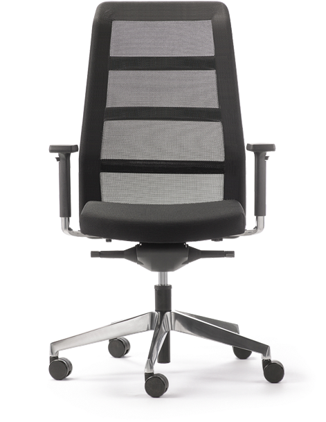 Modern Black Office Chair PNG