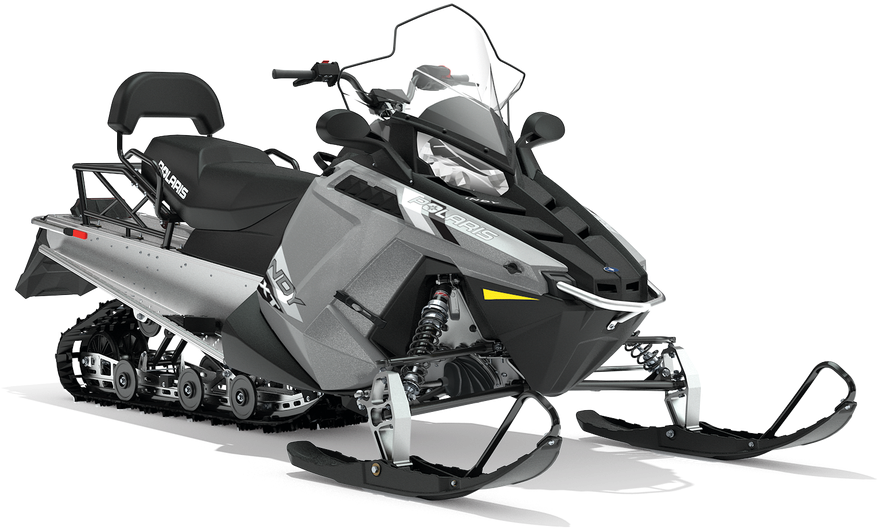 Modern Black Snowmobile PNG