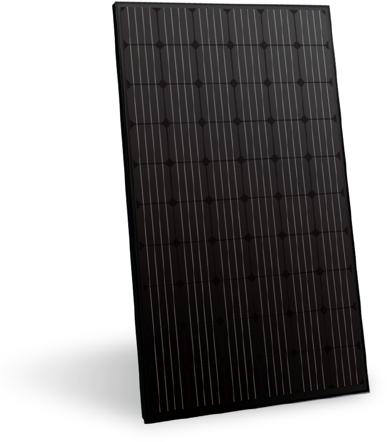 Modern Black Solar Panel PNG