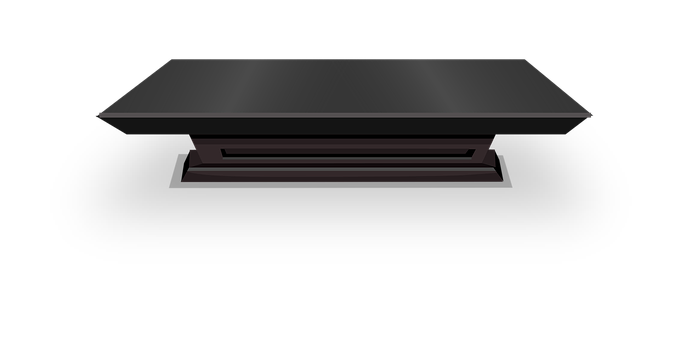 Modern Black Table Design PNG