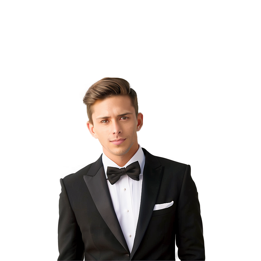 Modern Black Tie Fashion Png 06212024 PNG