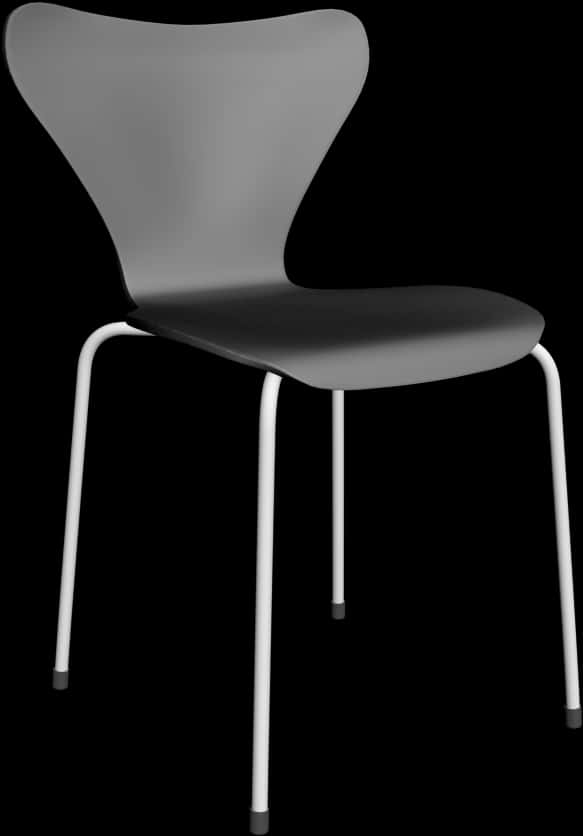 Modern Blackand White Chair Design PNG