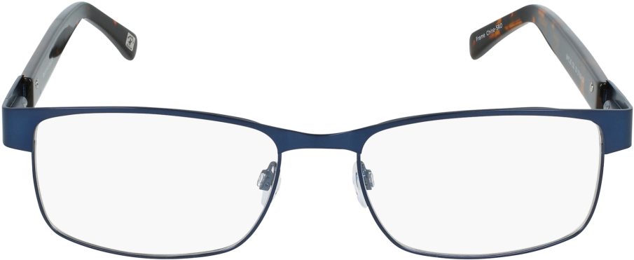 Modern Blue Frame Eyeglasses PNG