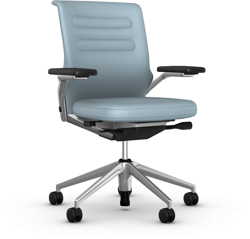 Modern Blue Office Chair PNG