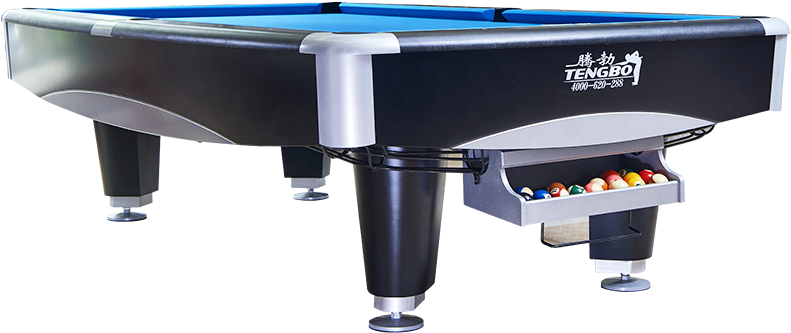 Modern Blue Pool Table Design PNG