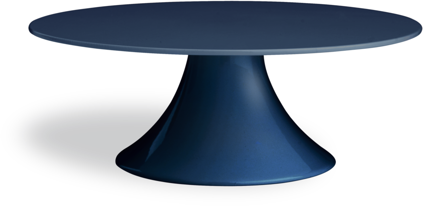 Modern Blue Round Table PNG
