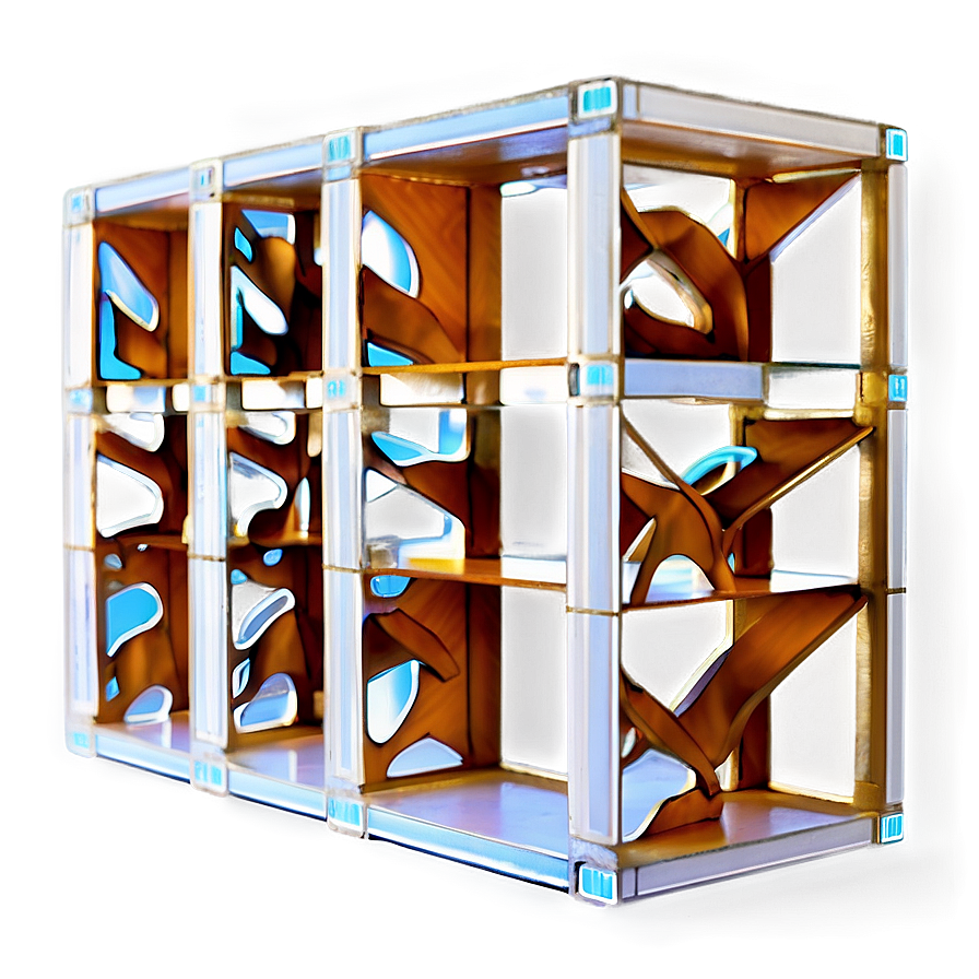 Modern Bookshelf Design Png Kbi27 PNG