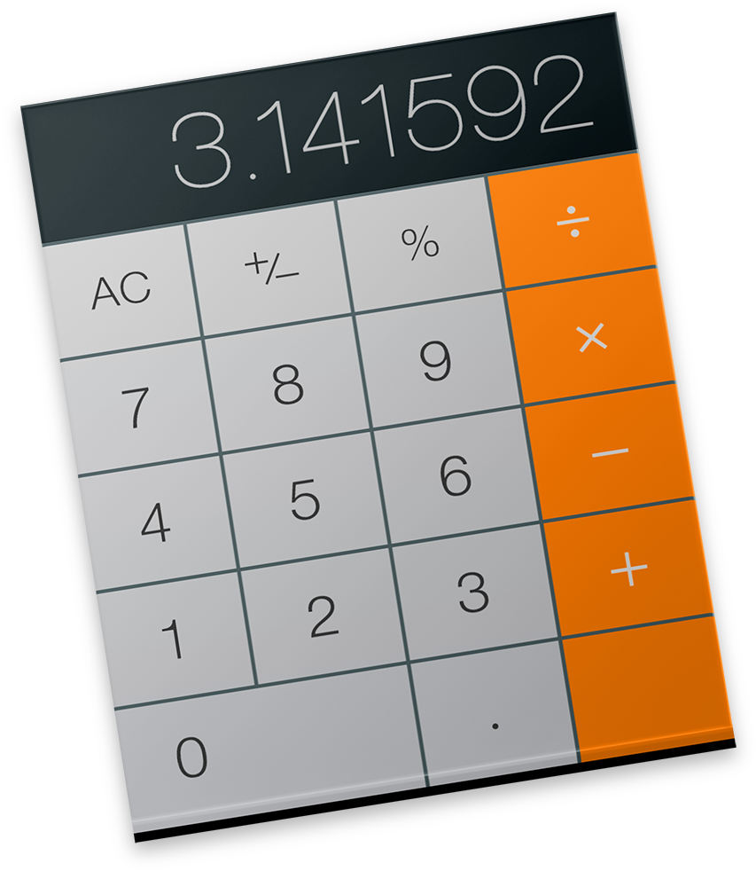 Modern Calculator Icon PNG