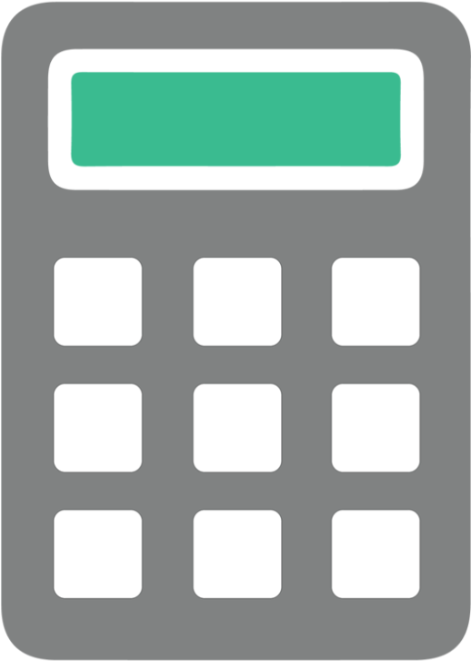 Modern Calculator Icon PNG