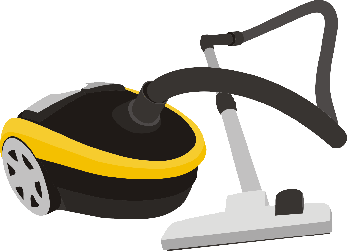 Modern Canister Vacuum Cleaner PNG