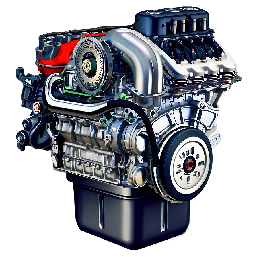 Modern Car Engine Cutaway Png 87 PNG