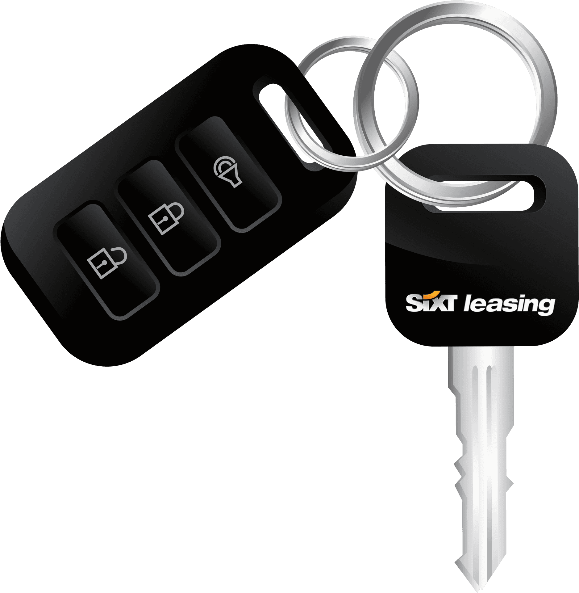 Modern Car Key Foband Key Ring PNG