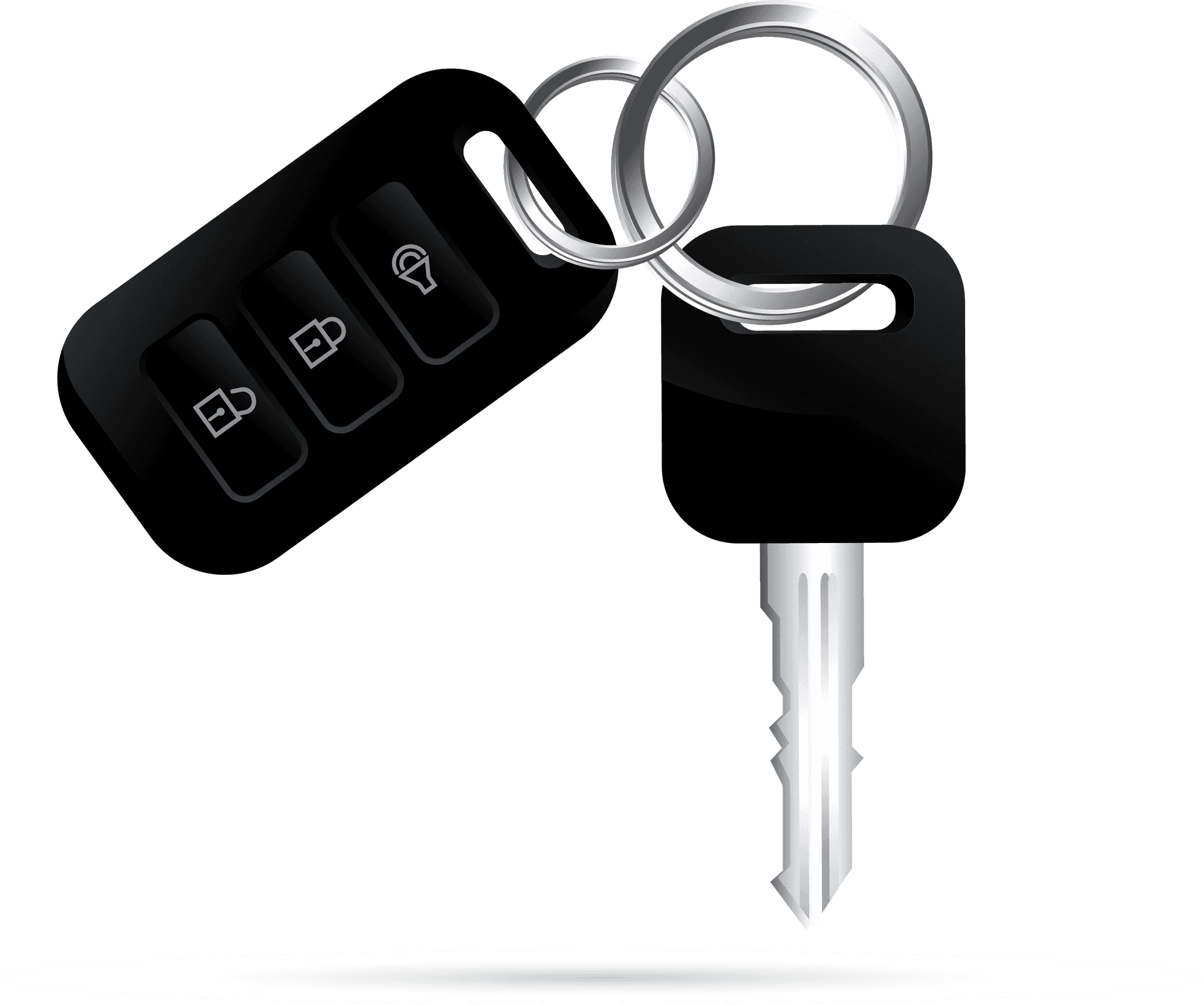 Modern Car Key Foband Physical Key PNG