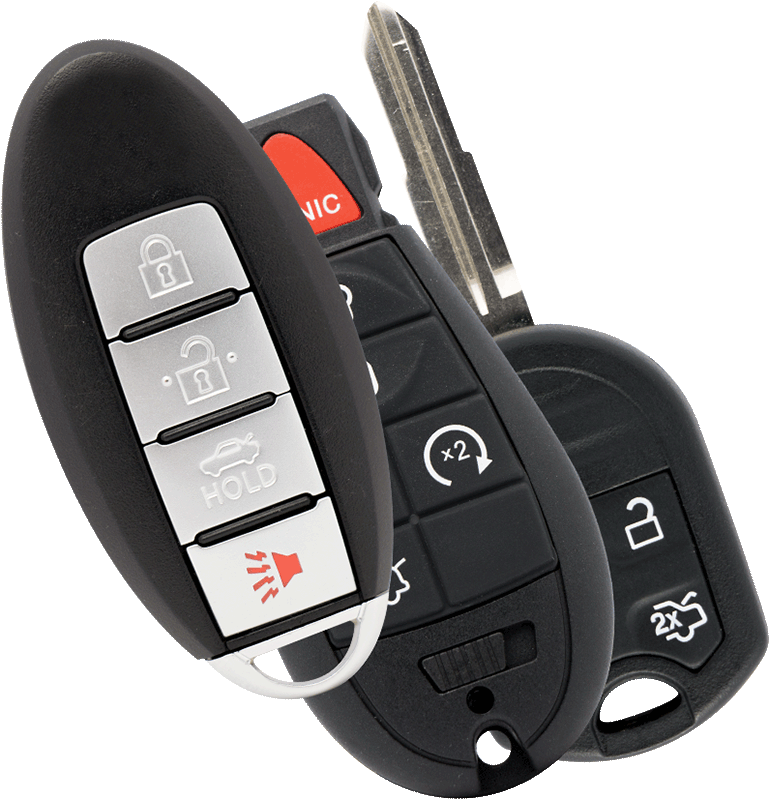 Modern Car Key Fobs PNG