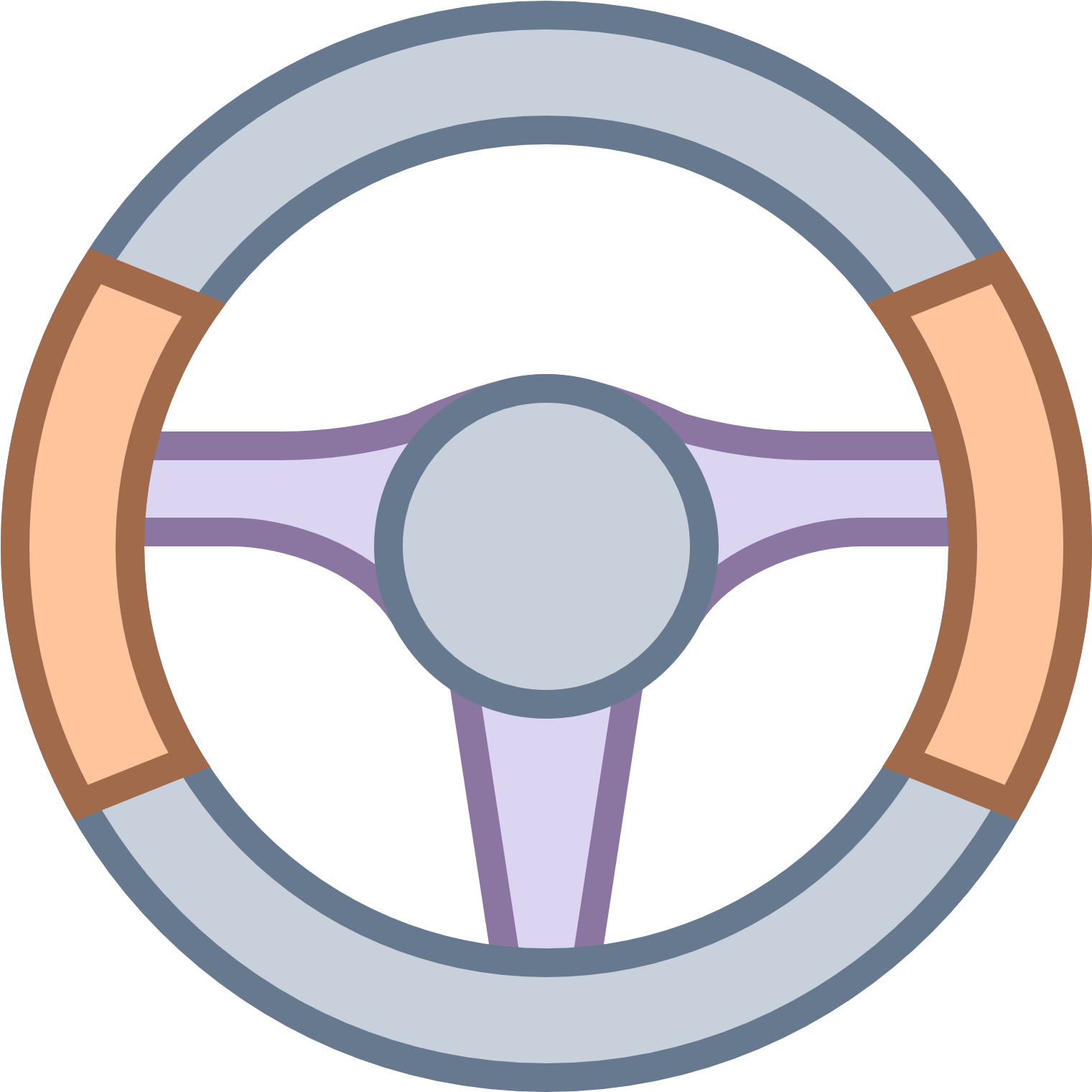 Modern Car Steering Wheel Design PNG