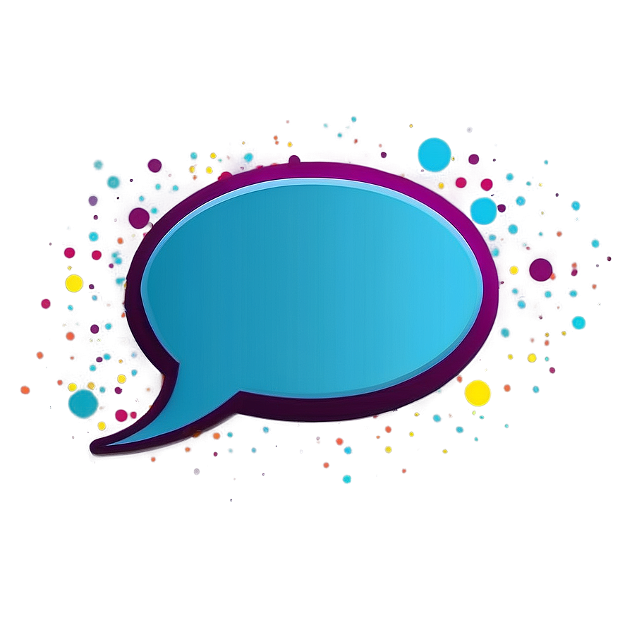 Modern Chat Bubble Design Png 06262024 PNG
