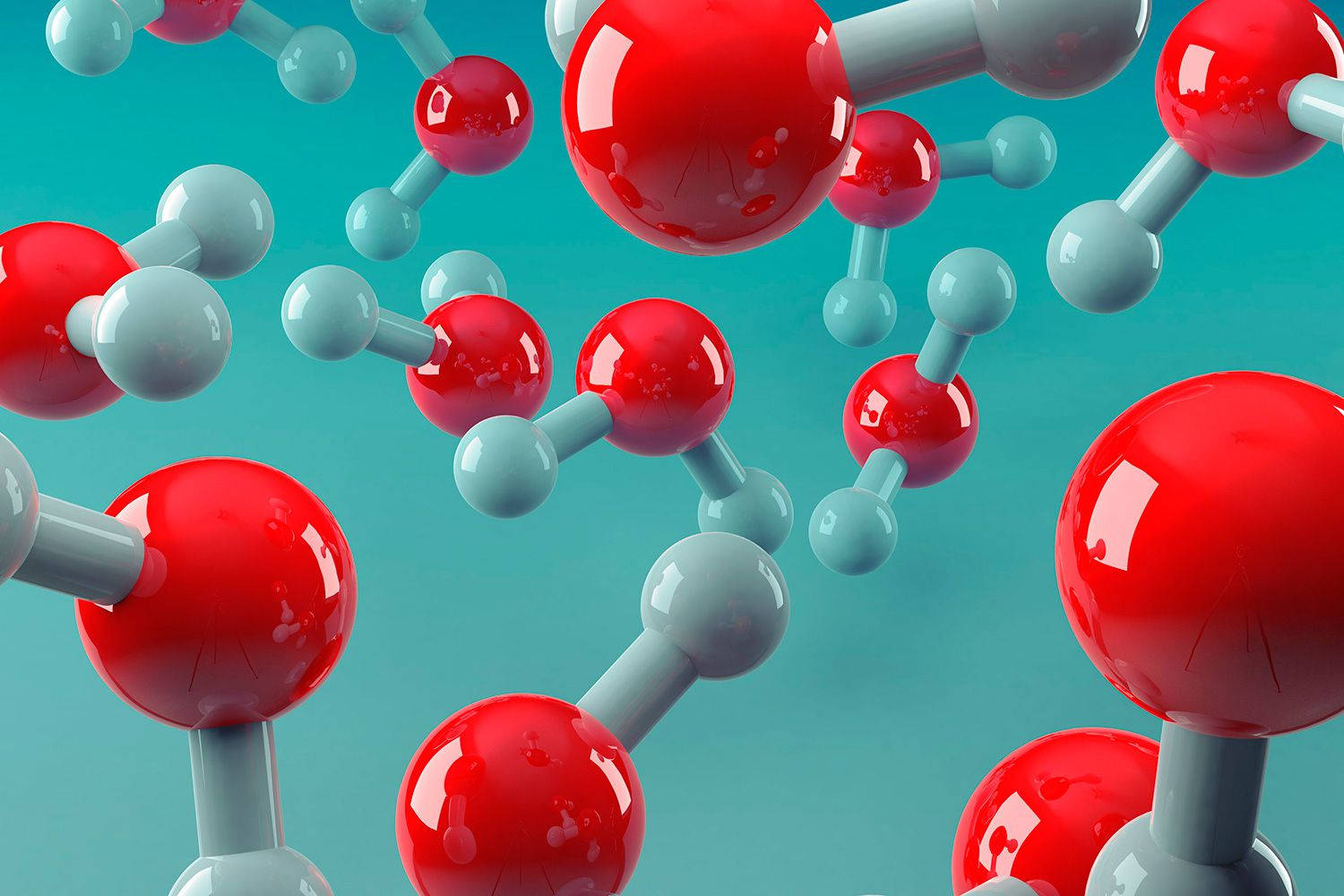 Modern Chemistry Water Molecule Wallpaper