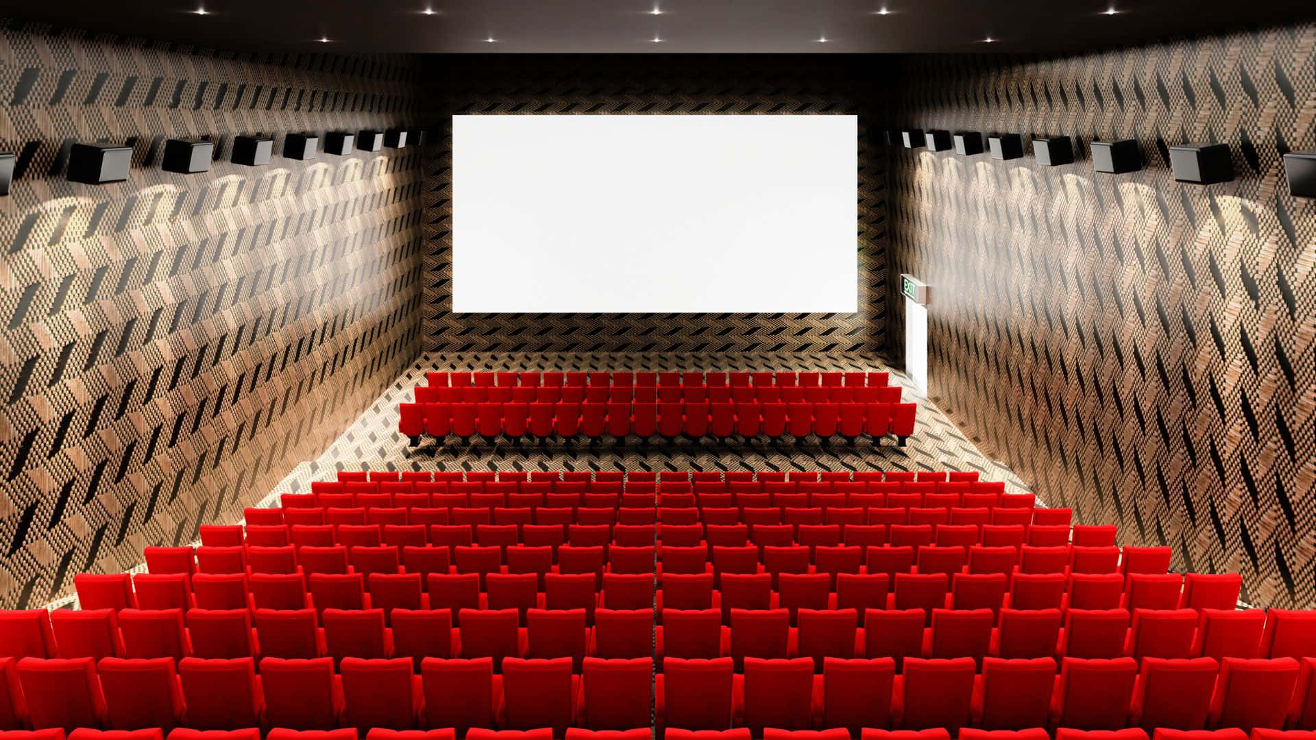 Modern Cinema Hall Interior Design Wallpaper