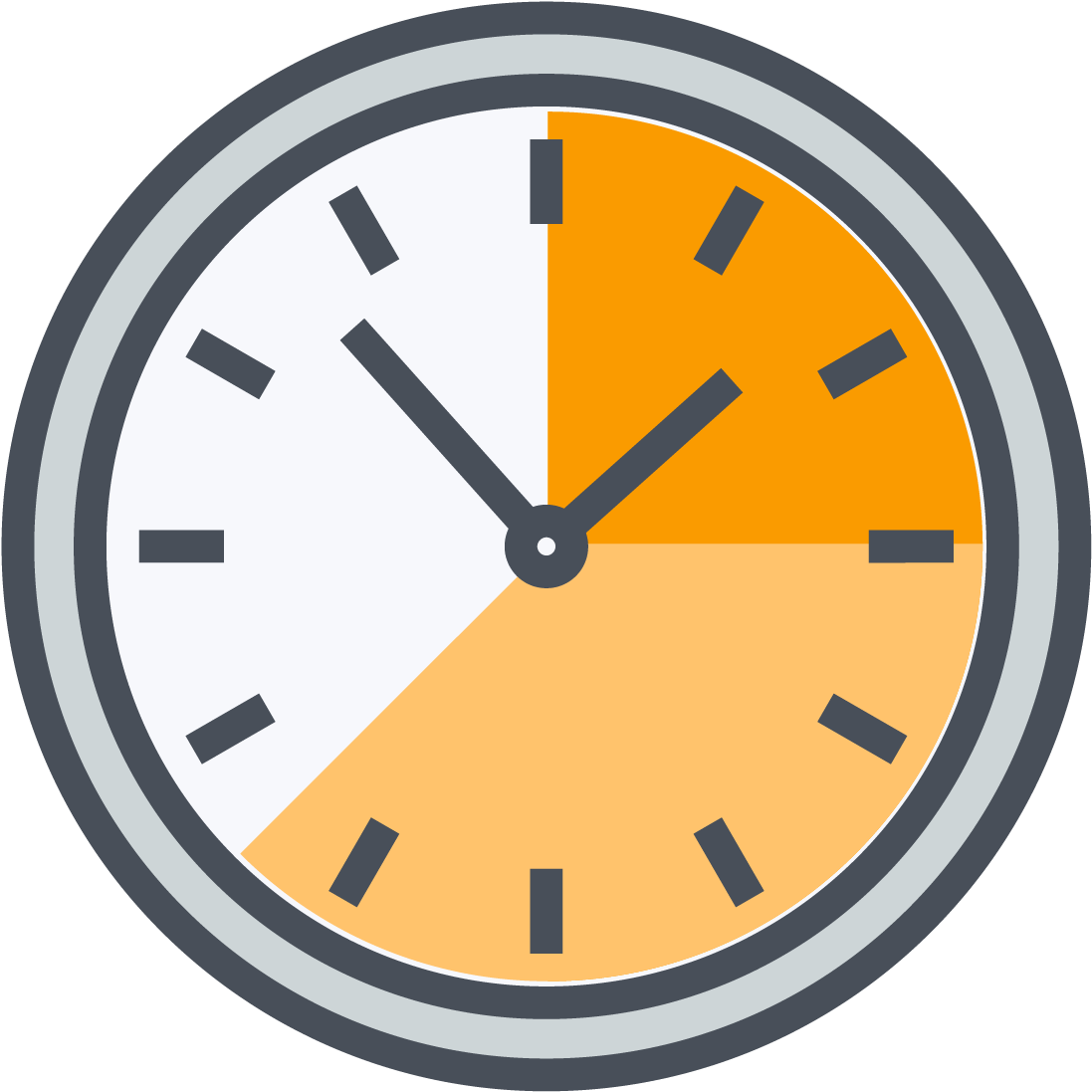 Modern Clock Icon PNG