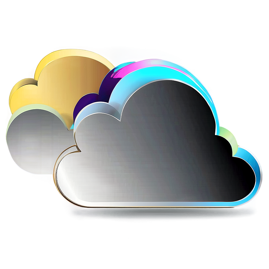 Modern Cloud Vector Art Png 06262024 PNG