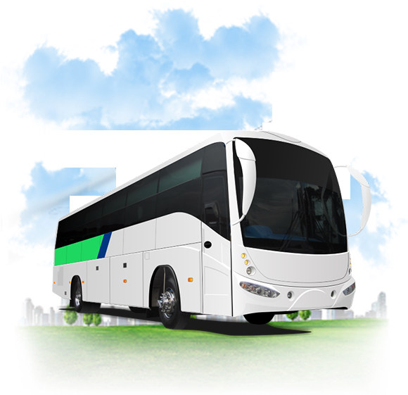 Modern Coach Bus Travel Graphic PNG