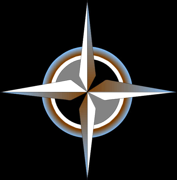 Modern Compass Design PNG