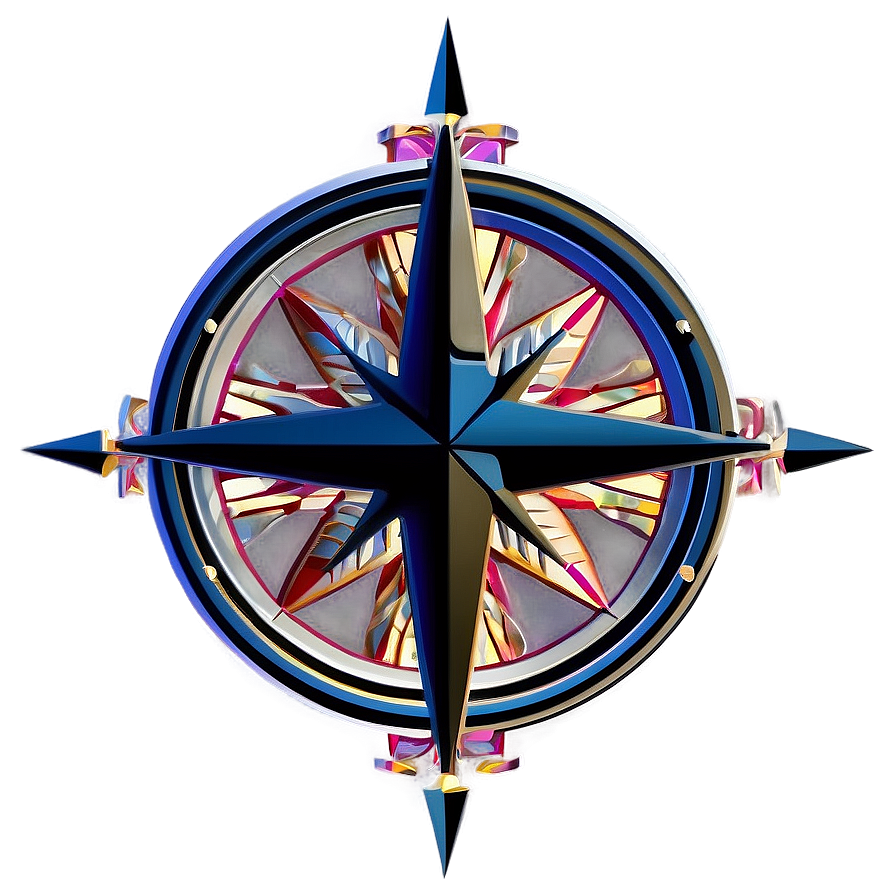 Download Modern Compass Rose Creation Png Ggm | Wallpapers.com