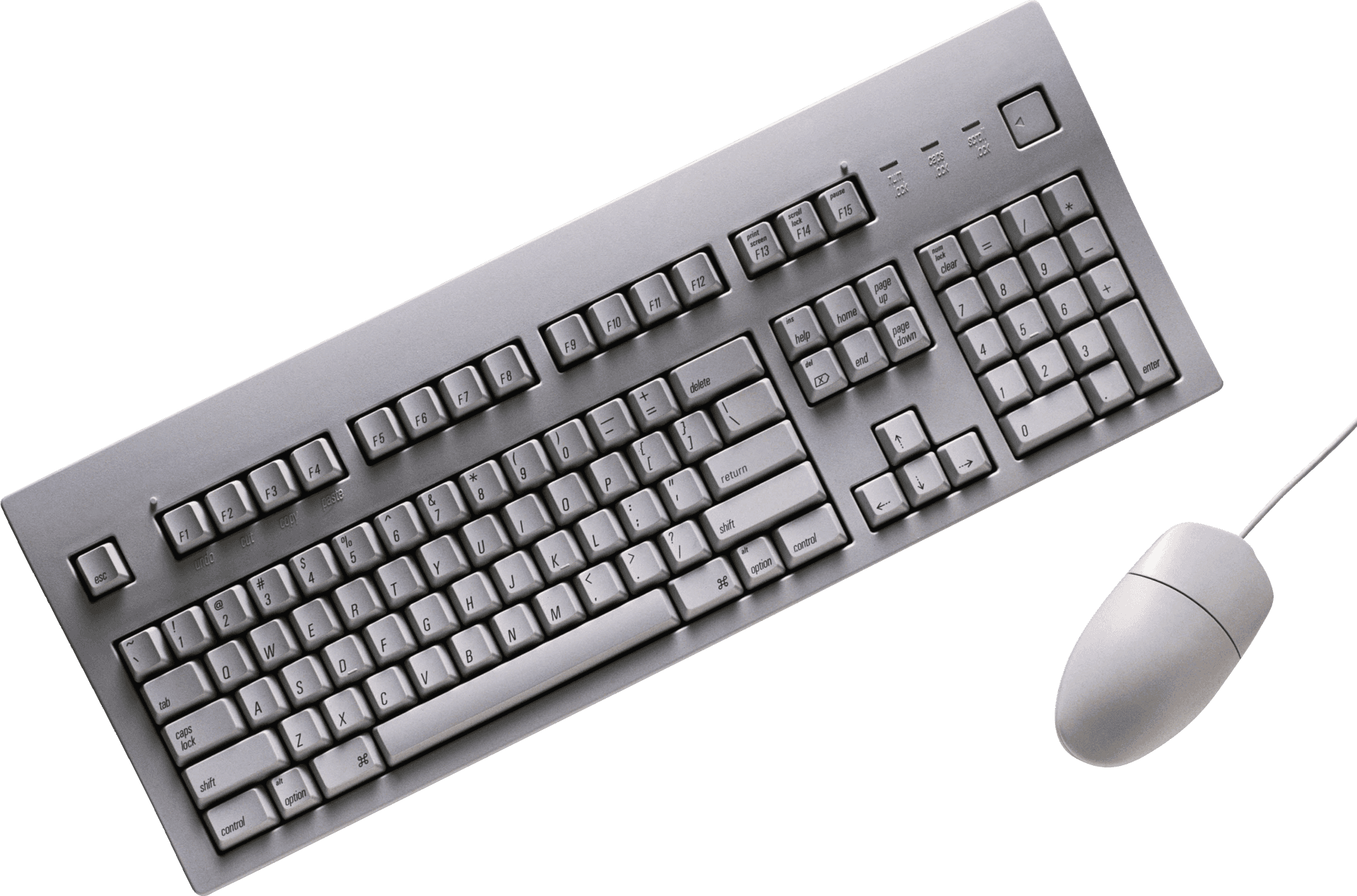 Modern Computer Keyboardand Mouse PNG