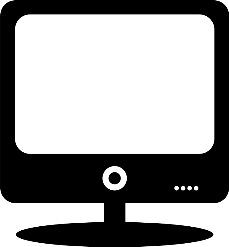 Modern Computer Monitor Clipart PNG