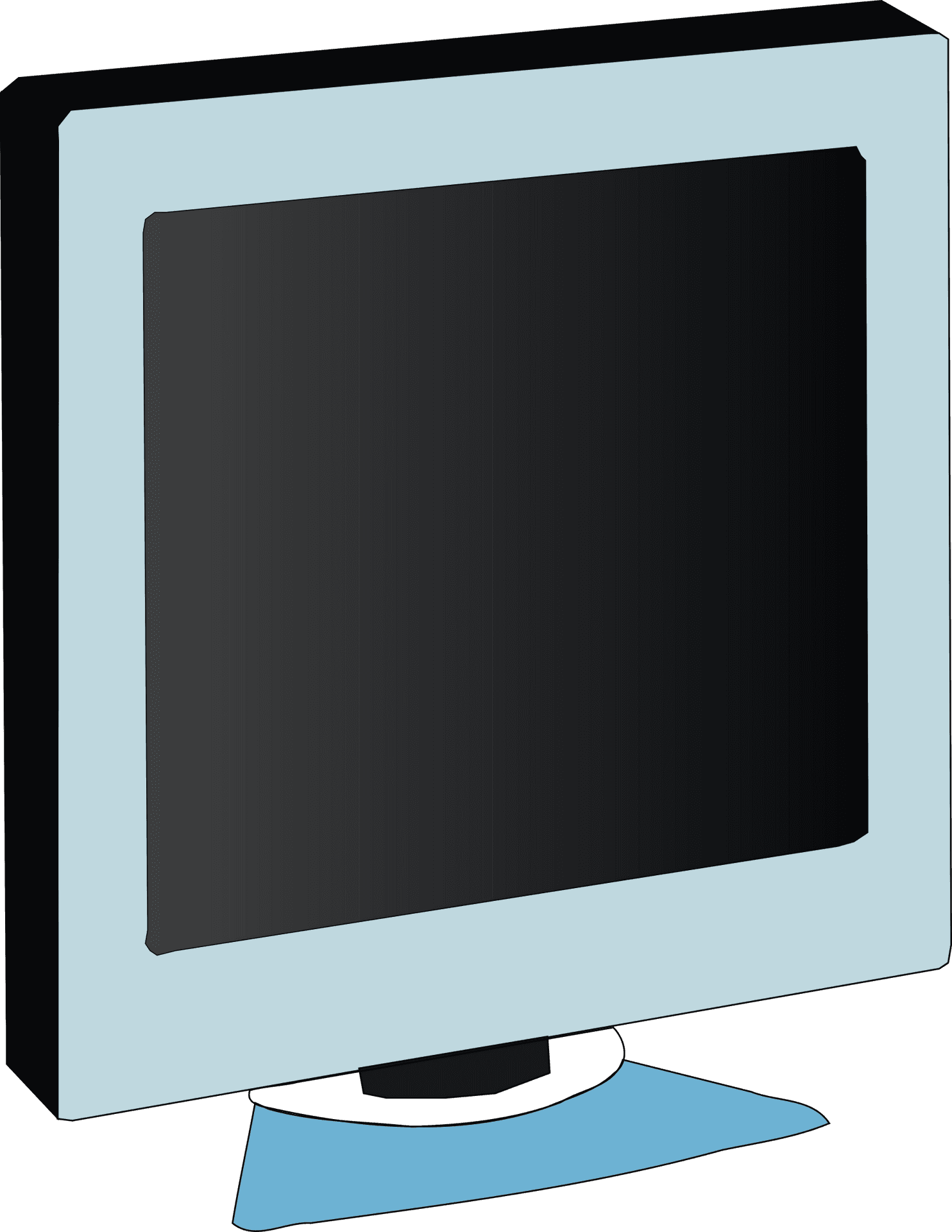 Modern Computer Monitor Illustration PNG