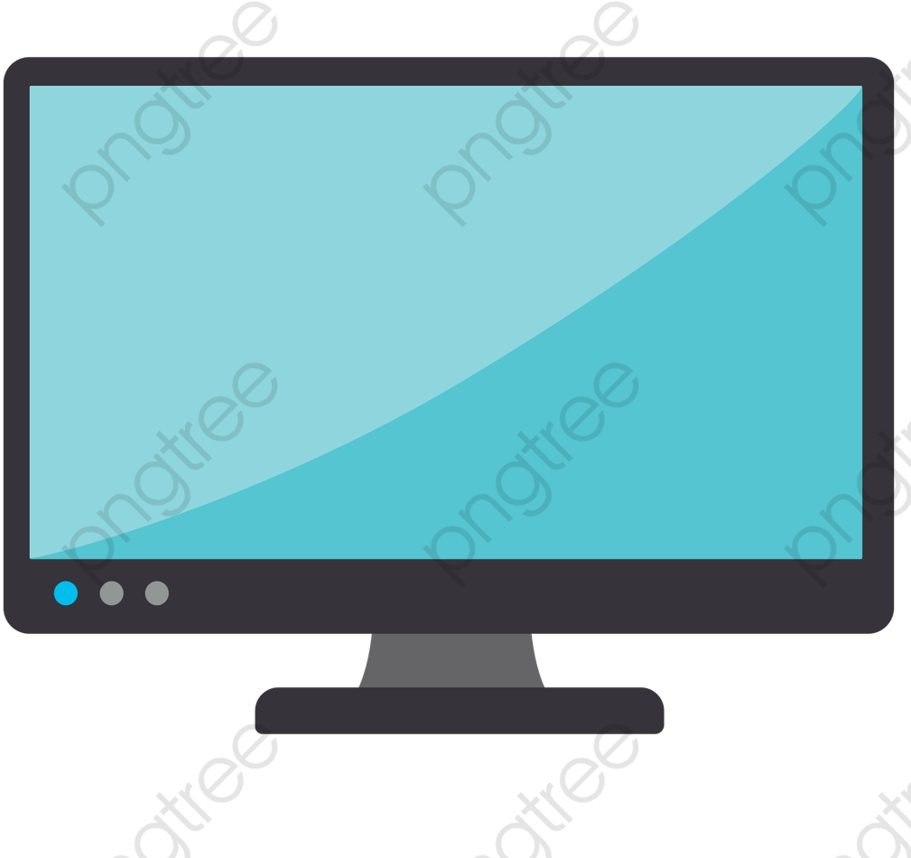 Modern Computer Monitor Vector PNG