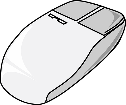 Modern Computer Mouse Vector Illustration PNG