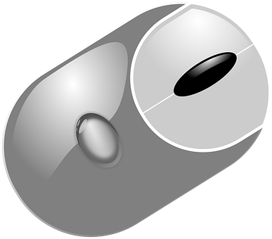 Modern Computer Mouse Vector Illustration PNG