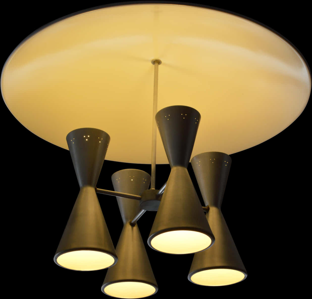 Modern Cone Pendant Chandelier PNG