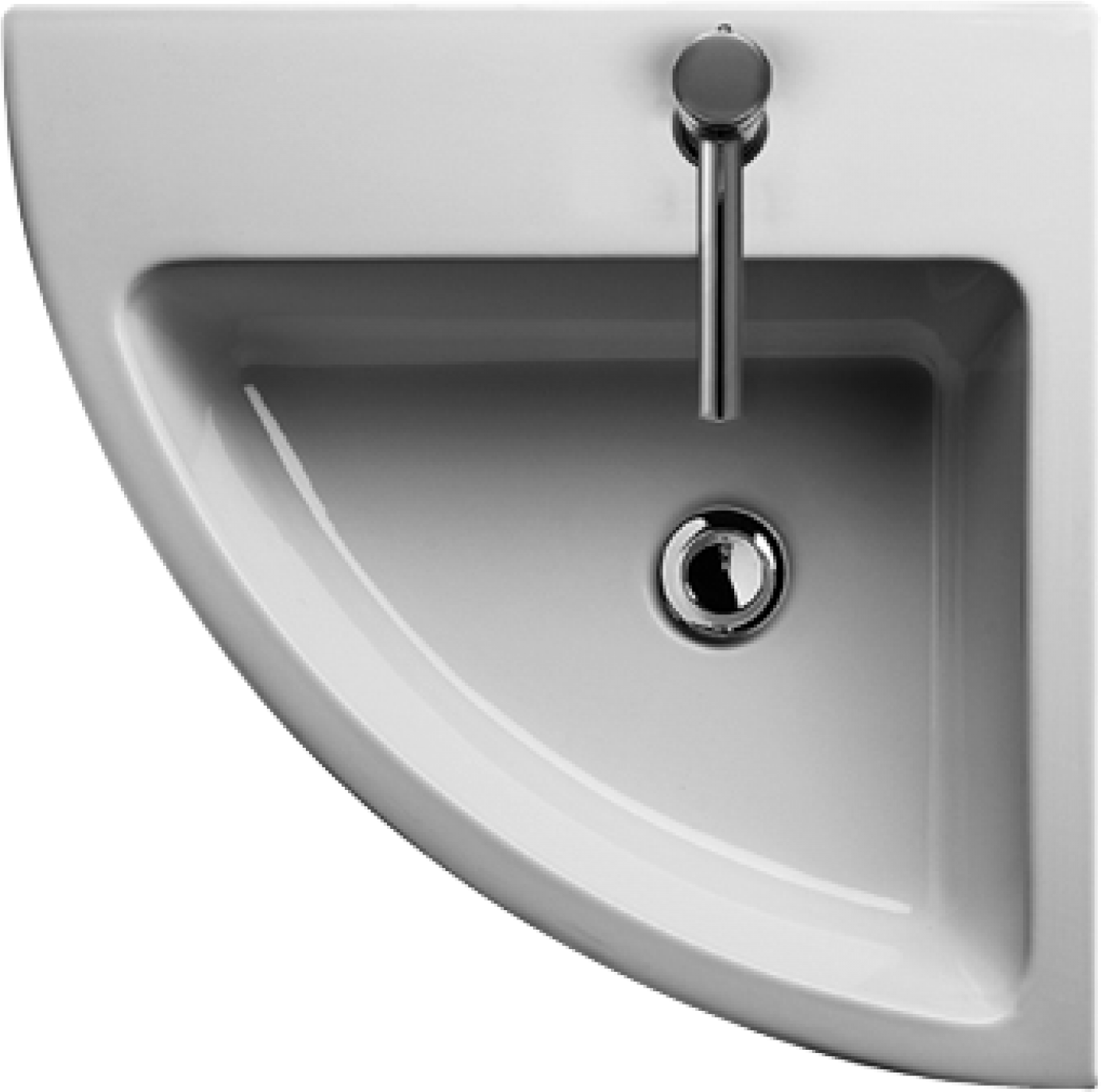 Modern Corner Bathroom Sink PNG