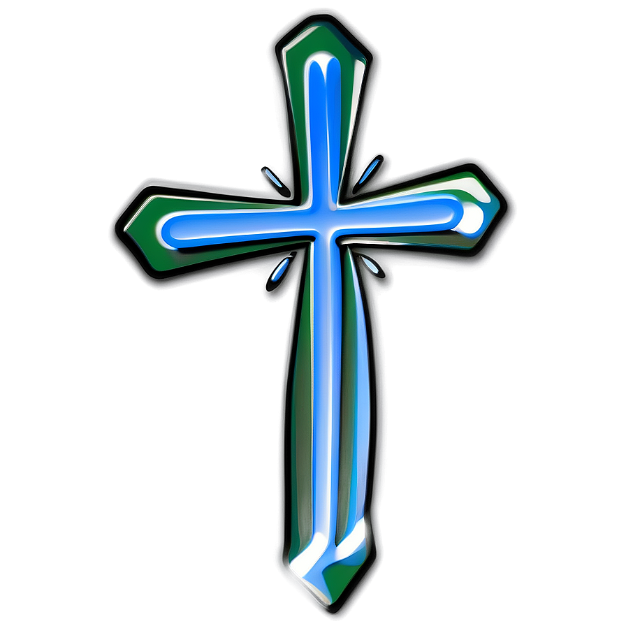 Modern Cross Outline Png 32 PNG