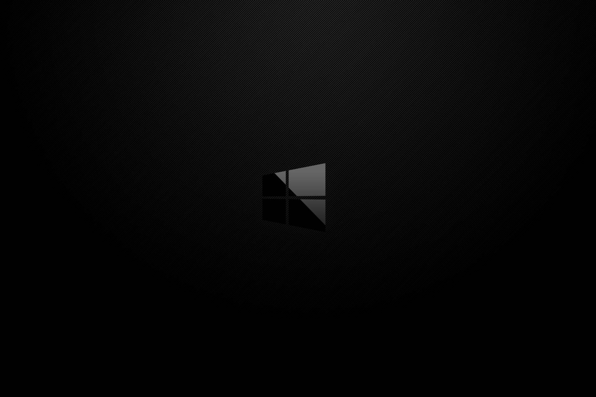 Modern Dark Windows With Logo Wallpaper