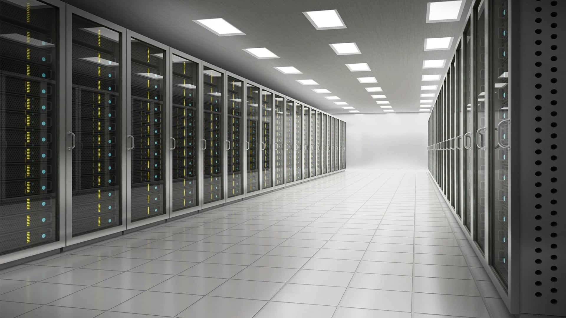 Modern Data Center Server Room Wallpaper