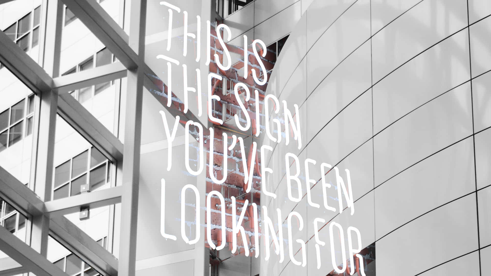 Modern Design Message Building Facade4 K Business.jpg Wallpaper
