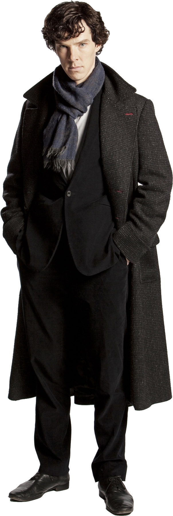 Modern Detective Standing Pose PNG