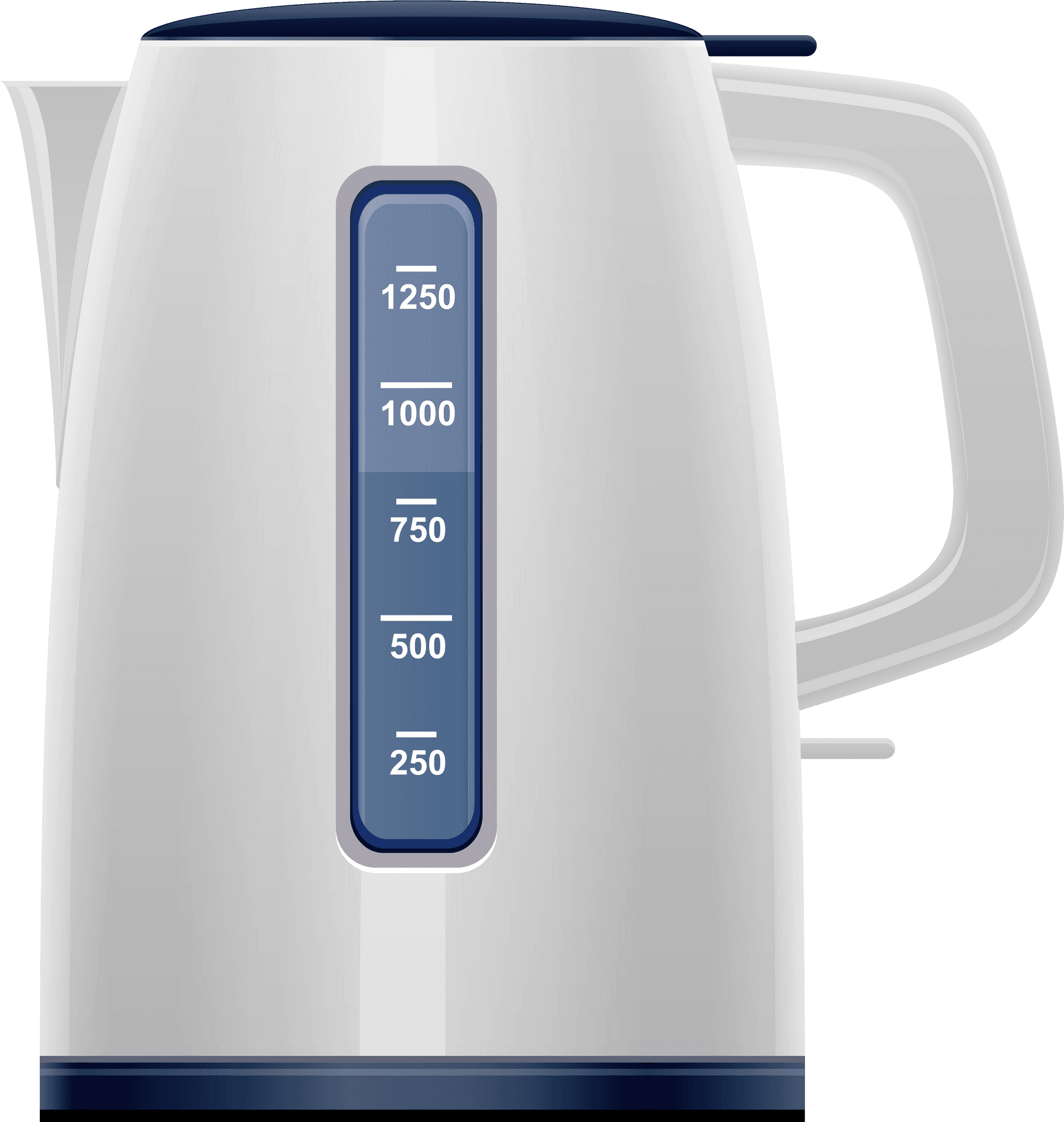 Modern Electric Kettle Water Level Indicator PNG