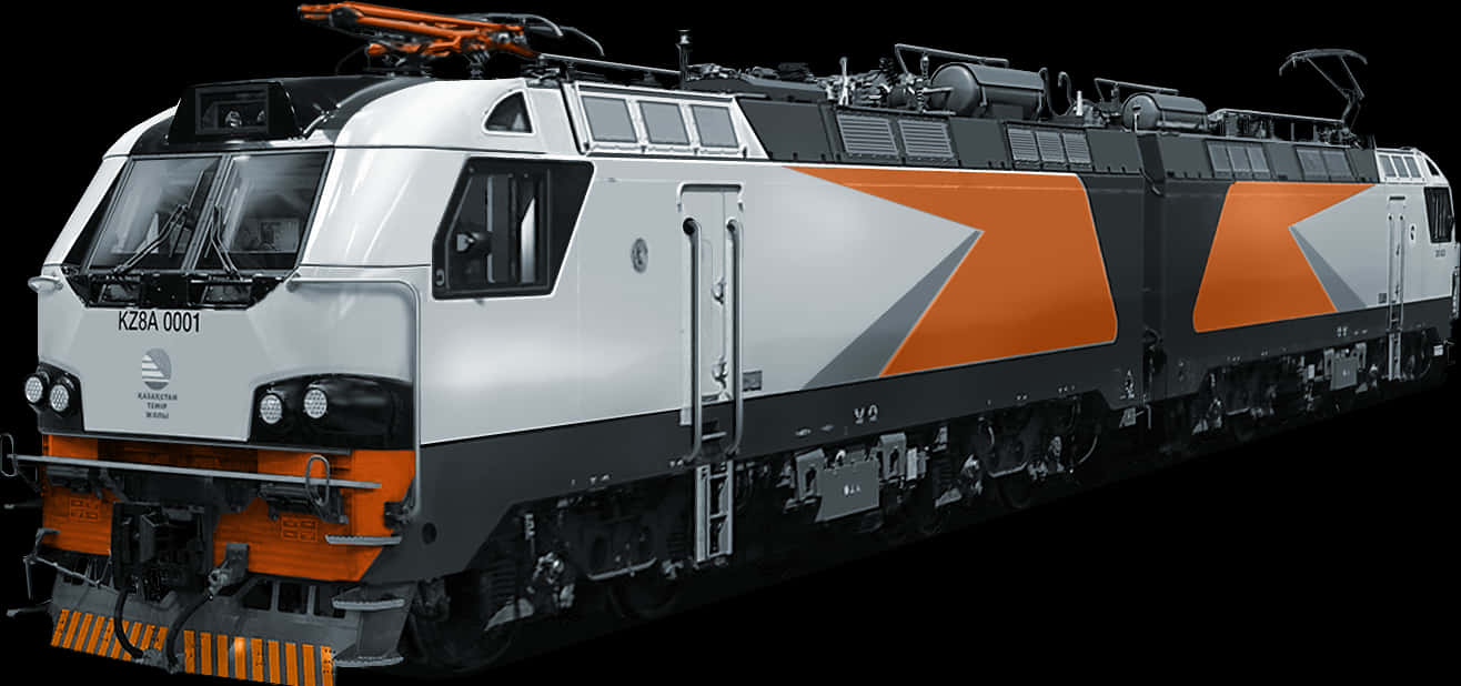 Modern Electric Locomotive Profile PNG